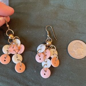 Button earrings